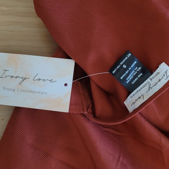 Rust Color | Sleeveless Jumper Romper Jumpsuit | Size Small - Picture 5 of 7